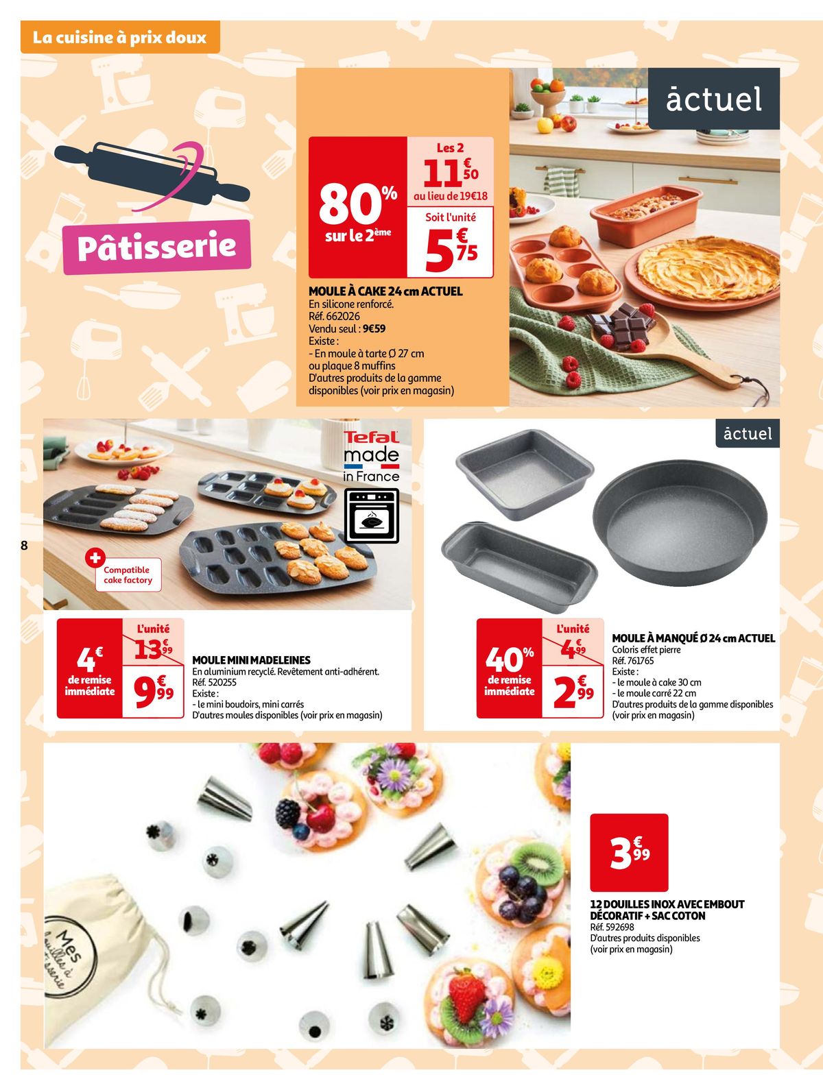 Catalogue Le plaisir de cuisiner à prix et à feu doux, page 00008