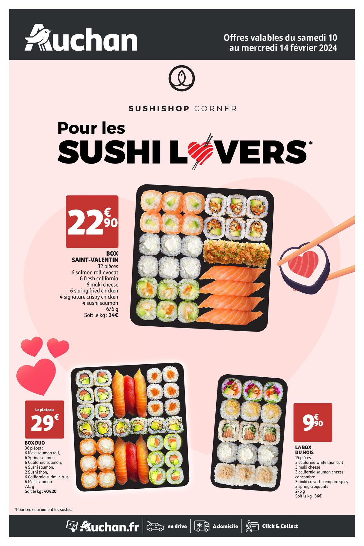 Catalogue Sushishop Corner pour les sushi lovers, page 00001