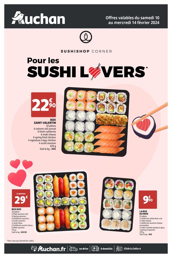 Sushishop Corner pour les sushi lovers
