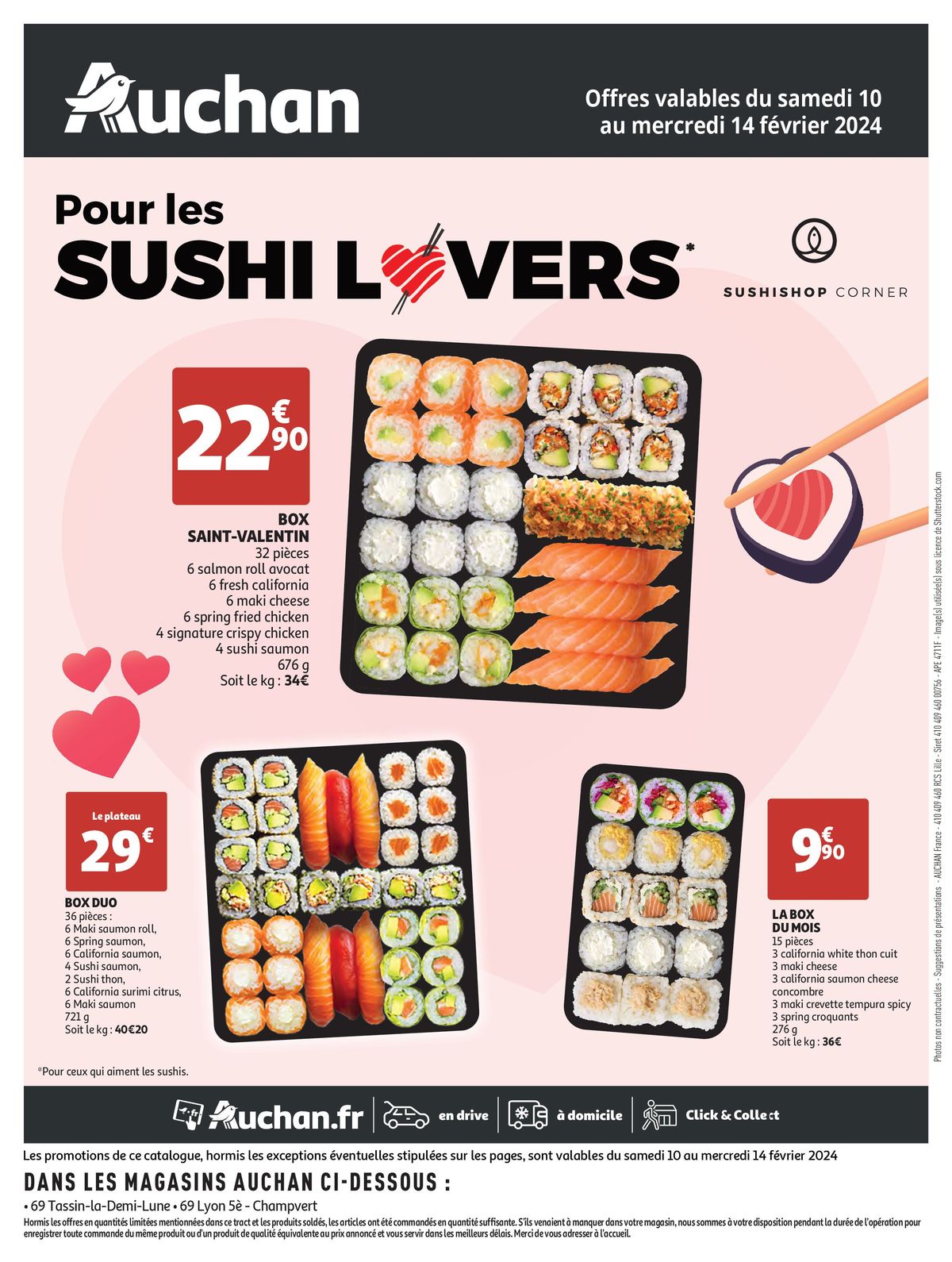Catalogue Sushishop Corner pour les sushi lovers, page 00001