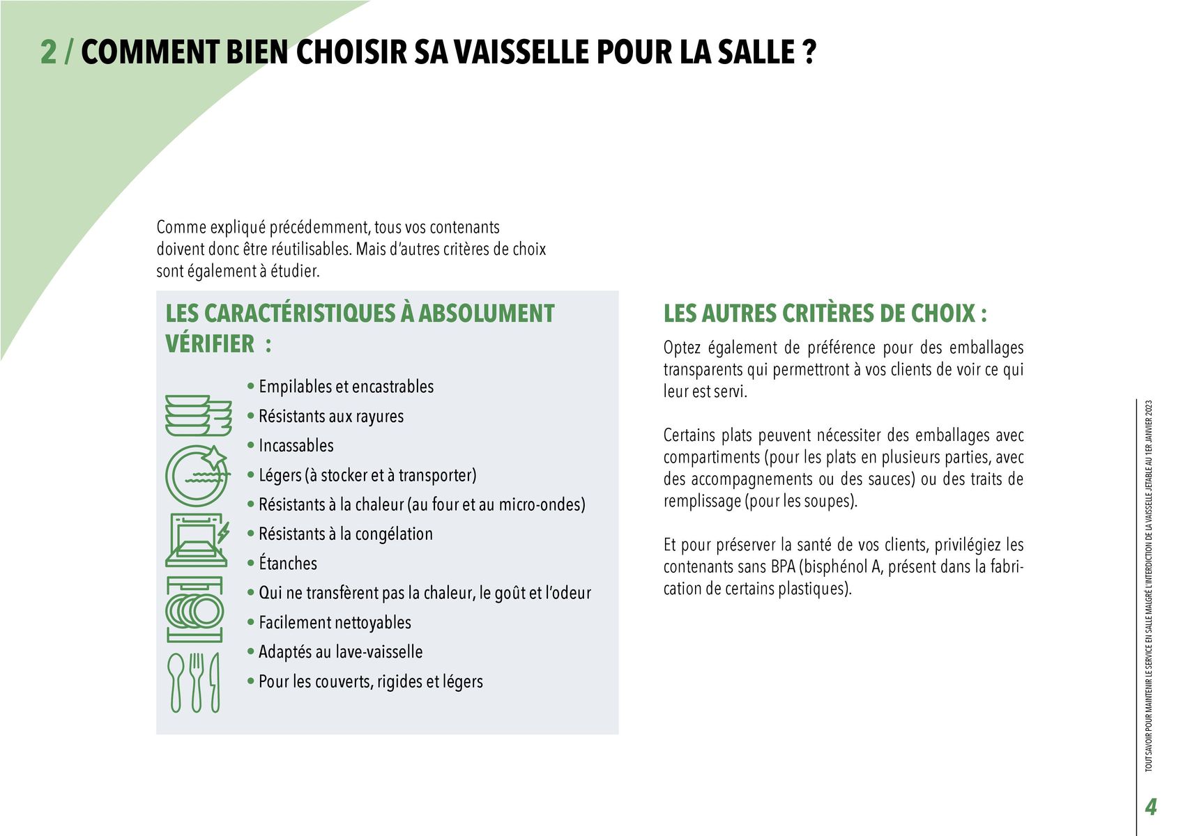 Catalogue Le guide pour se conformer à la loi AGEC en restauration, page 00004