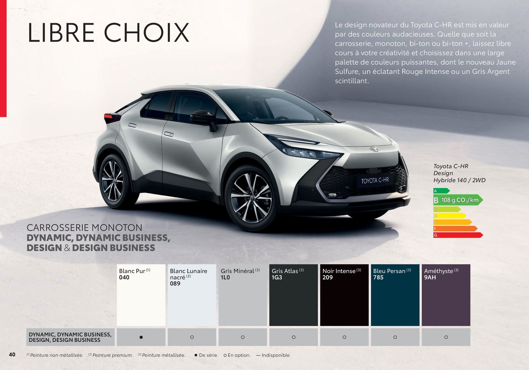 Catalogue Nouveau Toyota C-HR, page 00040