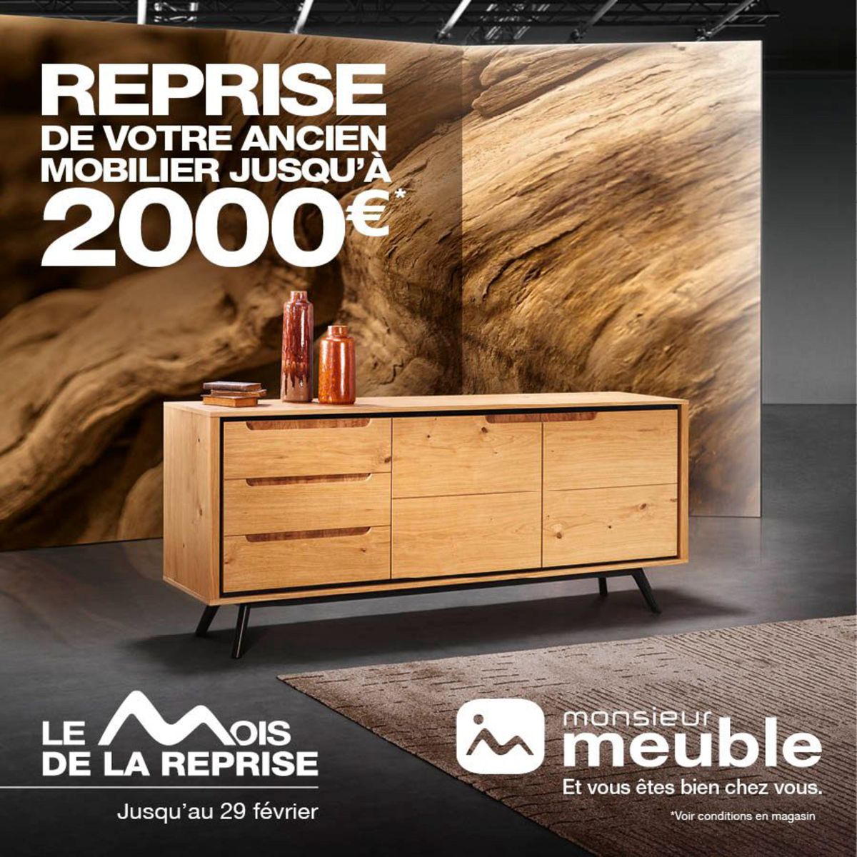Catalogue Monsieur Meuble reprend votre ancien mobilier jusqu’à 2000€* !!!, page 00001
