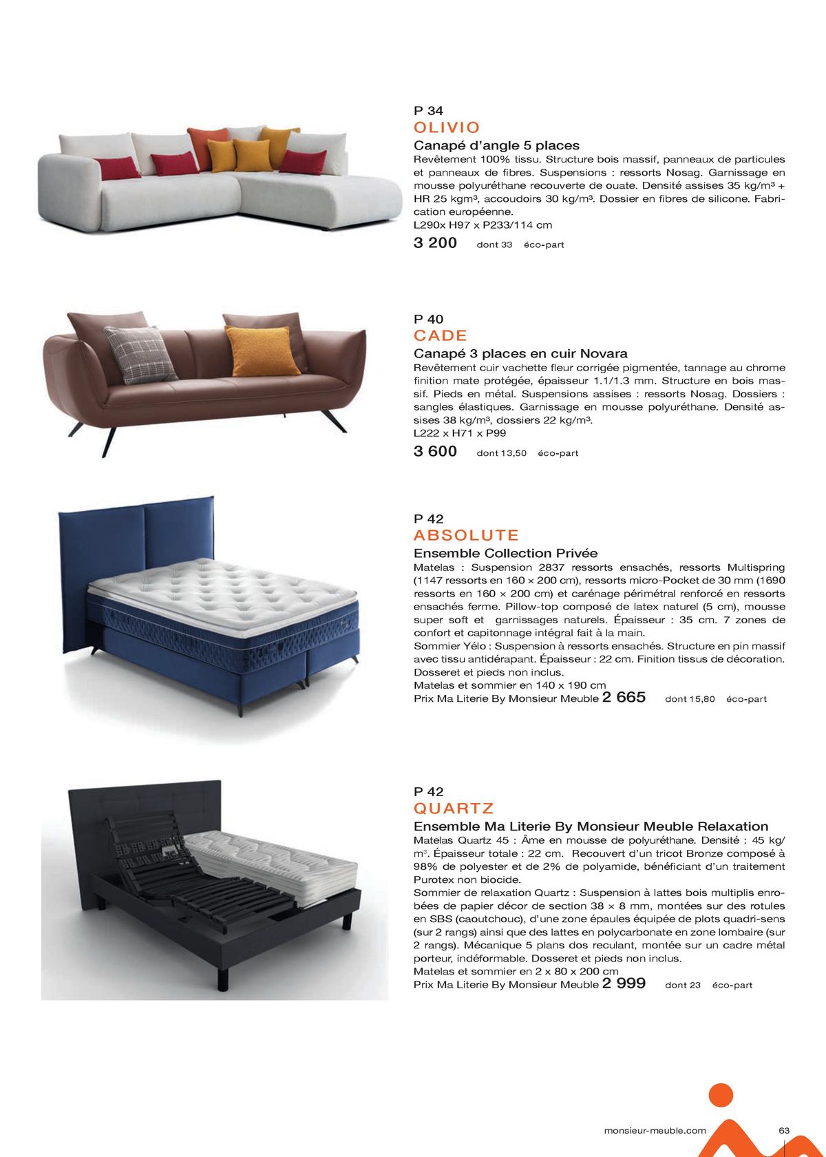 Catalogue Organiques, design, en bois, modulables… Les meubles se plient à vos envies, page 00063
