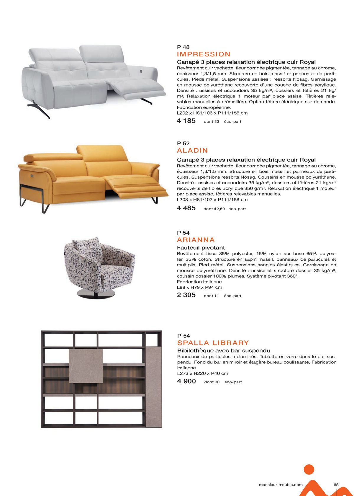 Catalogue Organiques, design, en bois, modulables… Les meubles se plient à vos envies, page 00065