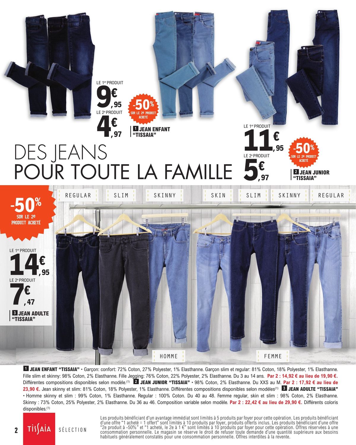 Catalogue Tous en Jeans à prix E.Lelcerc, page 00002