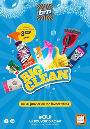 Promos de Bazar et Déstockage à Le Pontet | CATALOGUE Big Clean sur B&M | 12/02/2024 - 27/02/2024