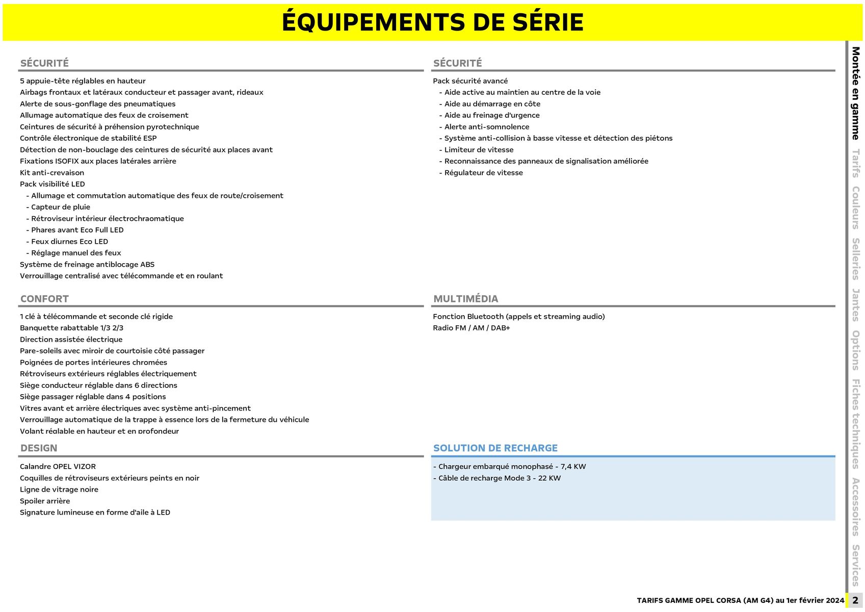 Catalogue Opel Nouvelle Corsa, page 00003