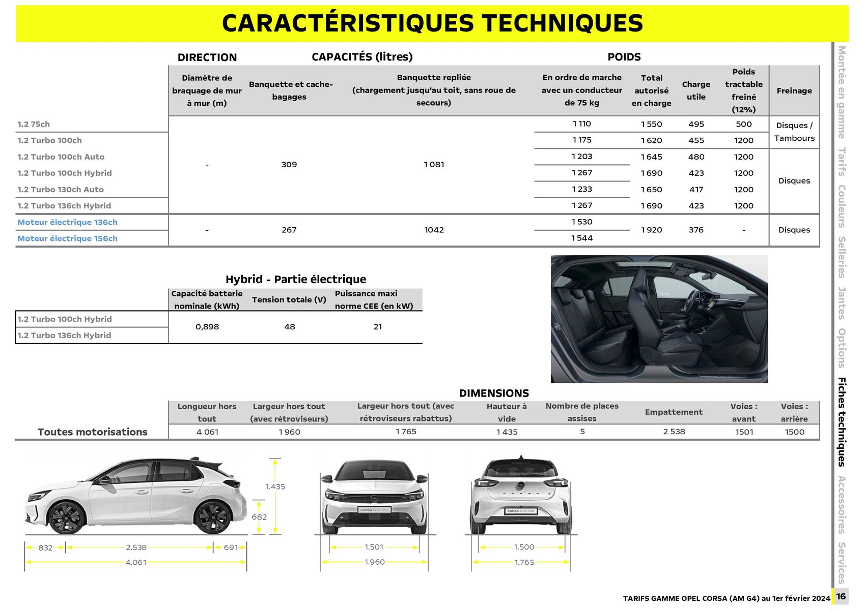 Catalogue Opel Nouvelle Corsa, page 00016