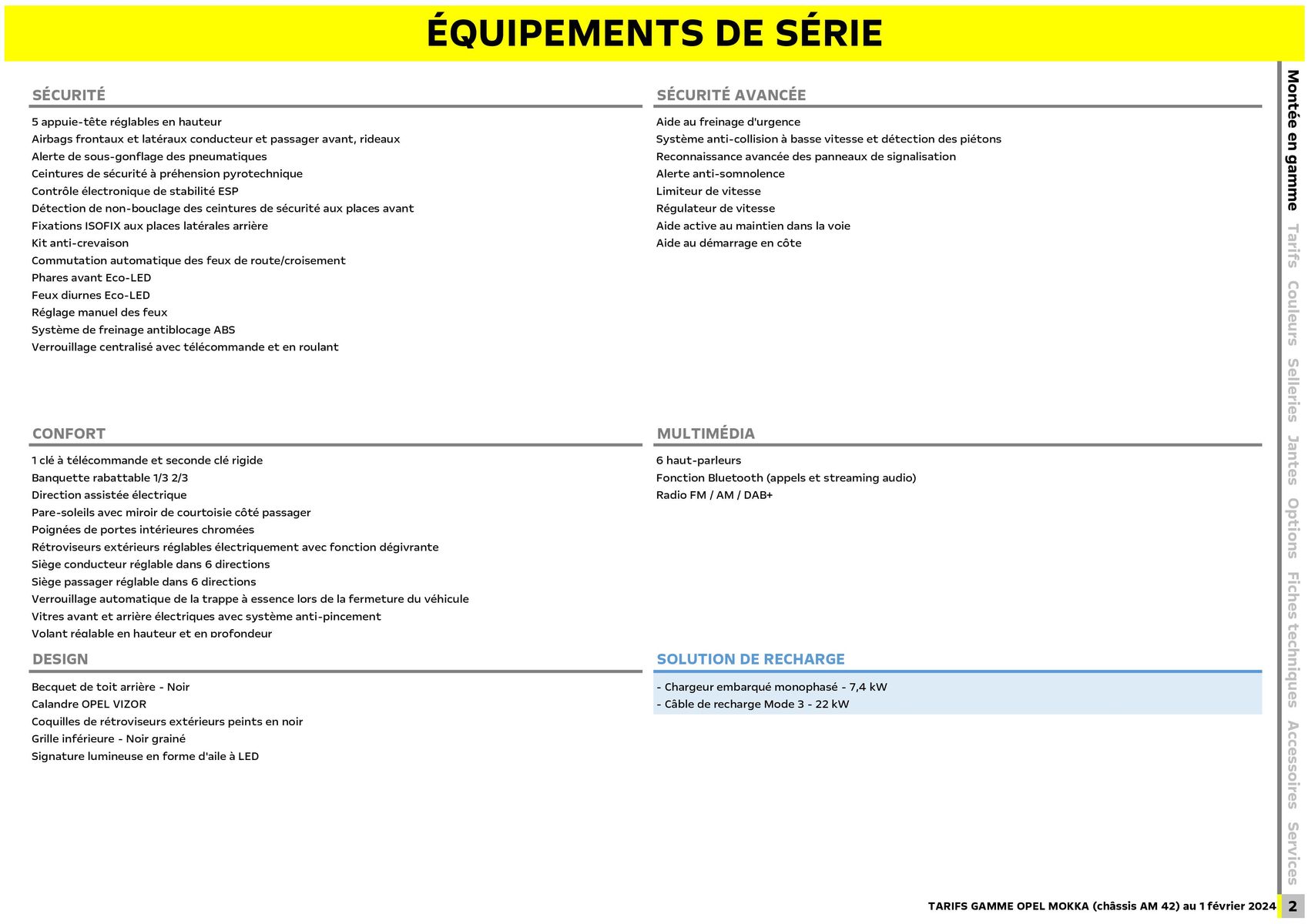 Catalogue Opel Nouveau Mokka, page 00003