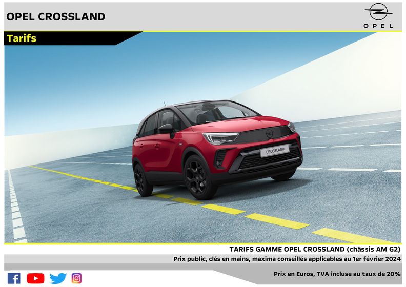 Catalogue Opel à Lesneven | Opel Crossland| | 12/02/2024 - 12/02/2025