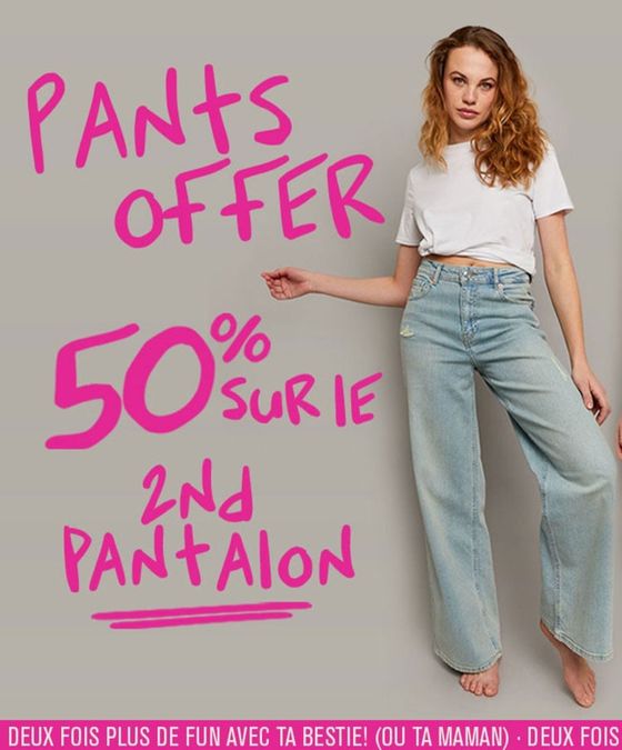 Pants offer 50% sur le 2nd panalon