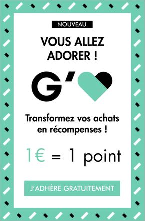 Promos de Mode à Gap | Transformez vos achats en récompenses ! sur Gémo | 12/02/2024 - 31/03/2024