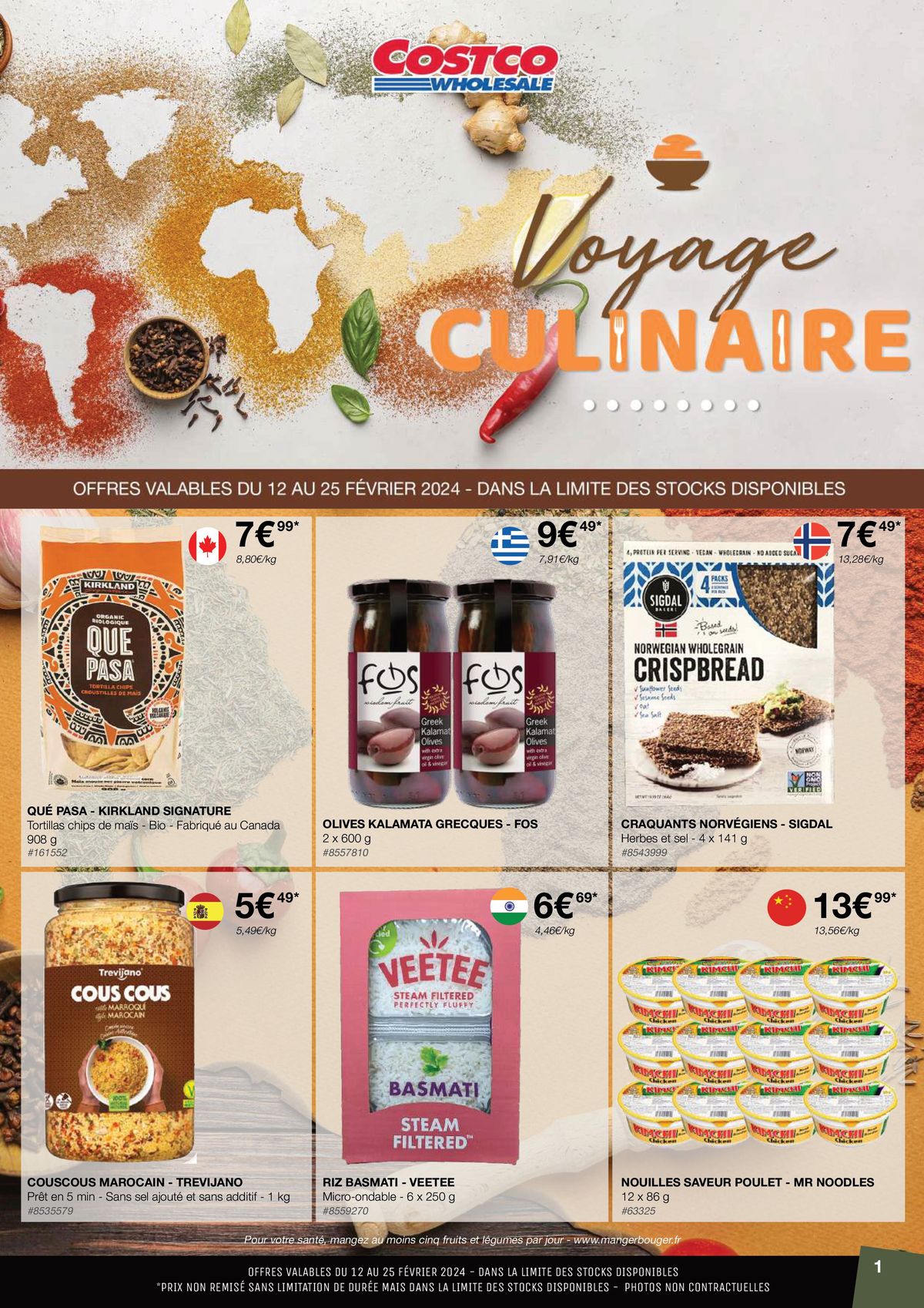 Catalogue VOYAGE CULINAIRE, page 00001