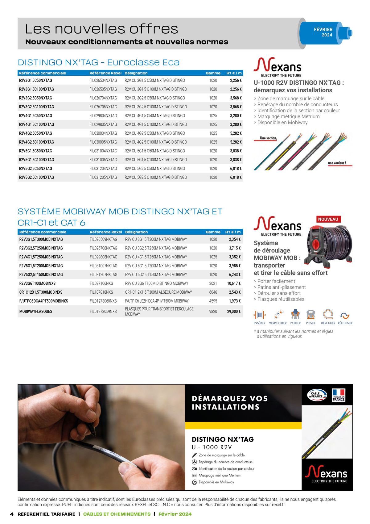 Catalogue Tarif câbles, page 00004