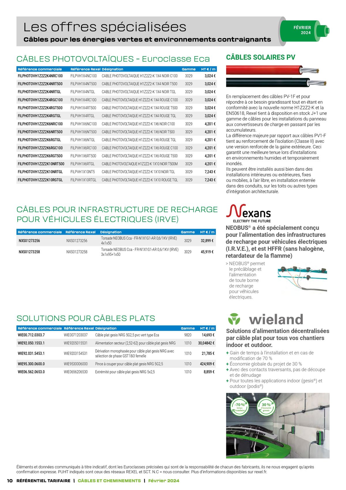 Catalogue Tarif câbles, page 00010