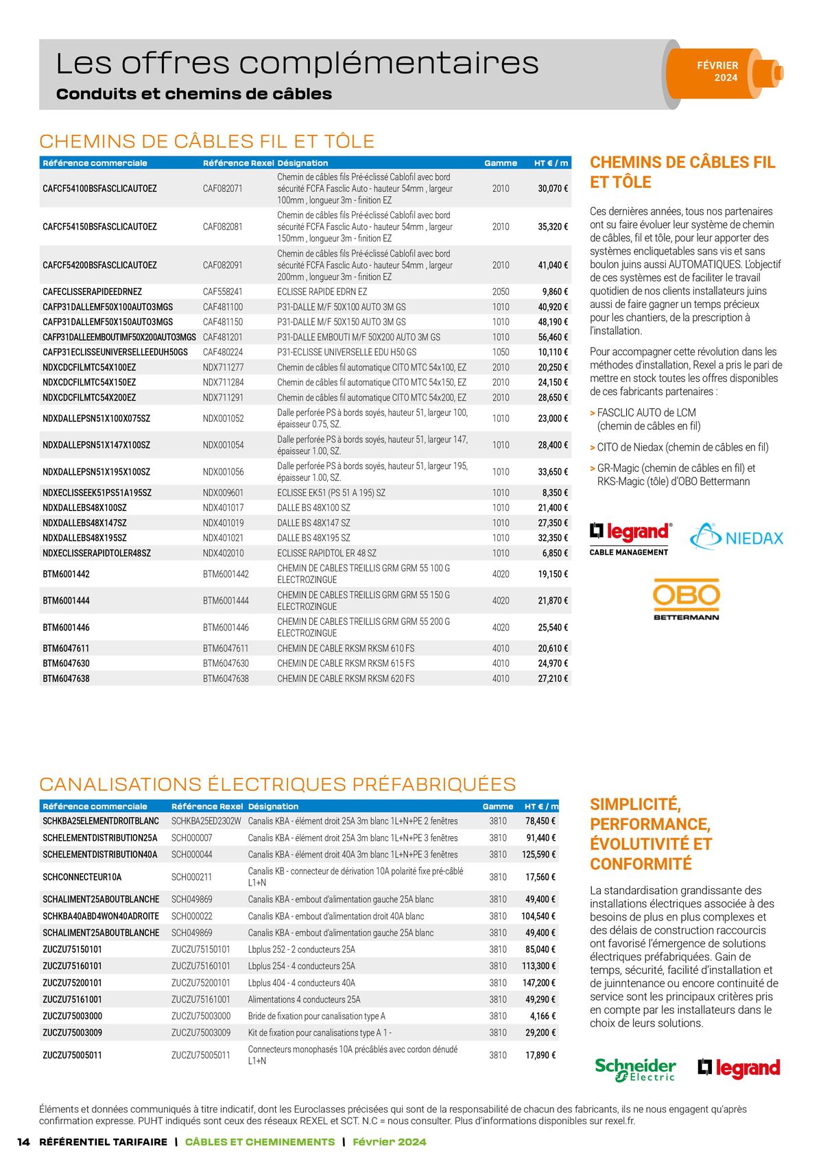 Catalogue Tarif câbles, page 00014