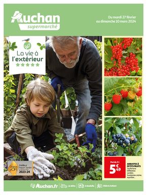 Promos de Jardineries et Animaleries | C'est le moment de préparer votre jardin ! sur Auchan Supermarché | 27/02/2024 - 10/03/2024