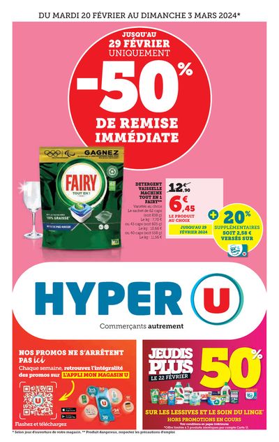 Catalogue Hyper U à Chambéry | Hyper U | 20/02/2024 - 03/03/2024
