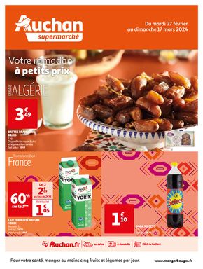 Catalogue Auchan Supermarché à Thiais | Votre ramadan à petits prix dans votre super | 27/02/2024 - 17/03/2024