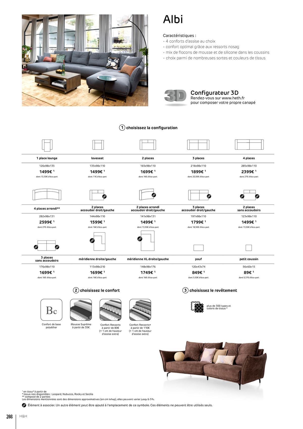 Catalogue FAUTEUILS ET CANAPÉS , page 00208