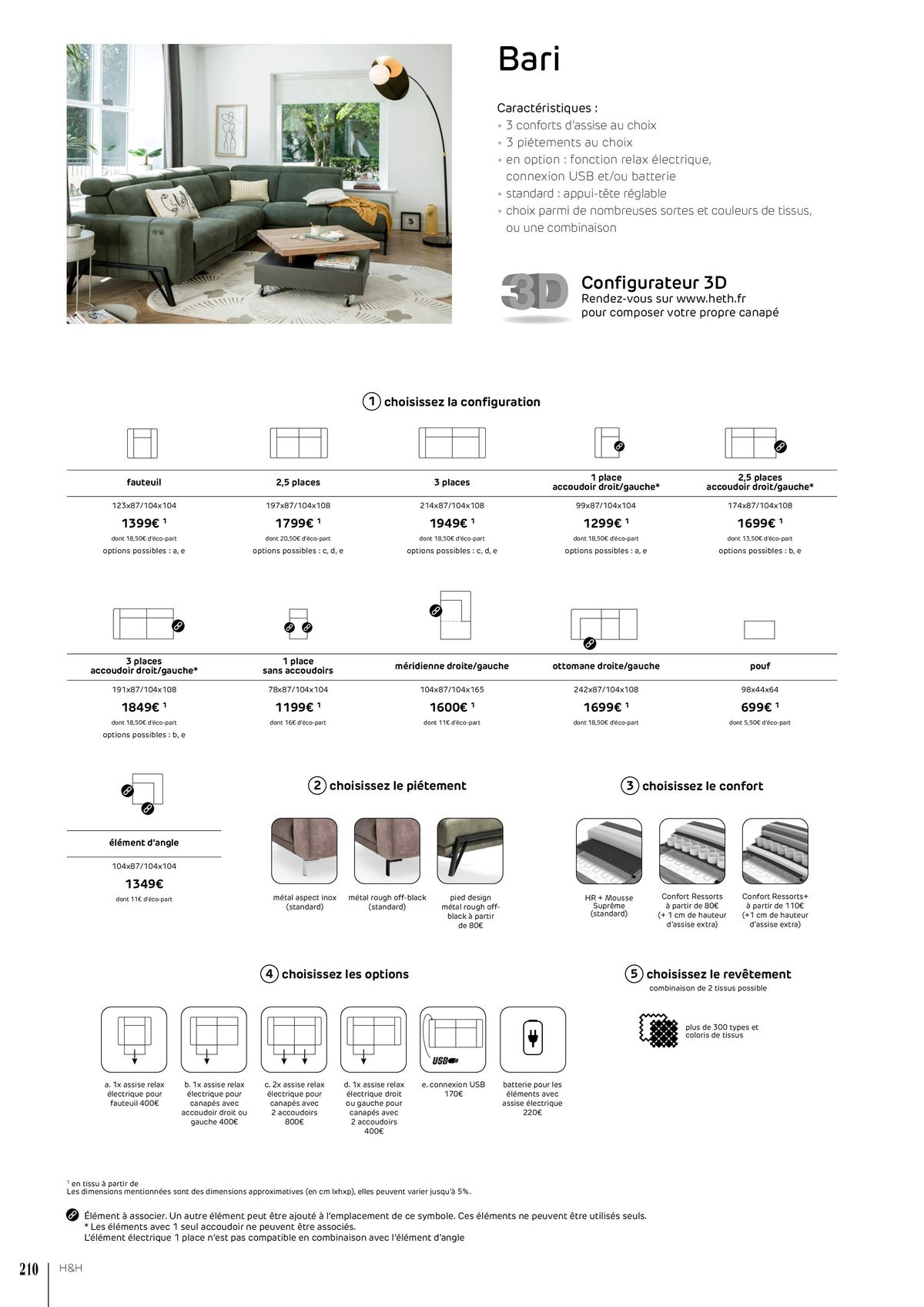 Catalogue FAUTEUILS ET CANAPÉS , page 00210