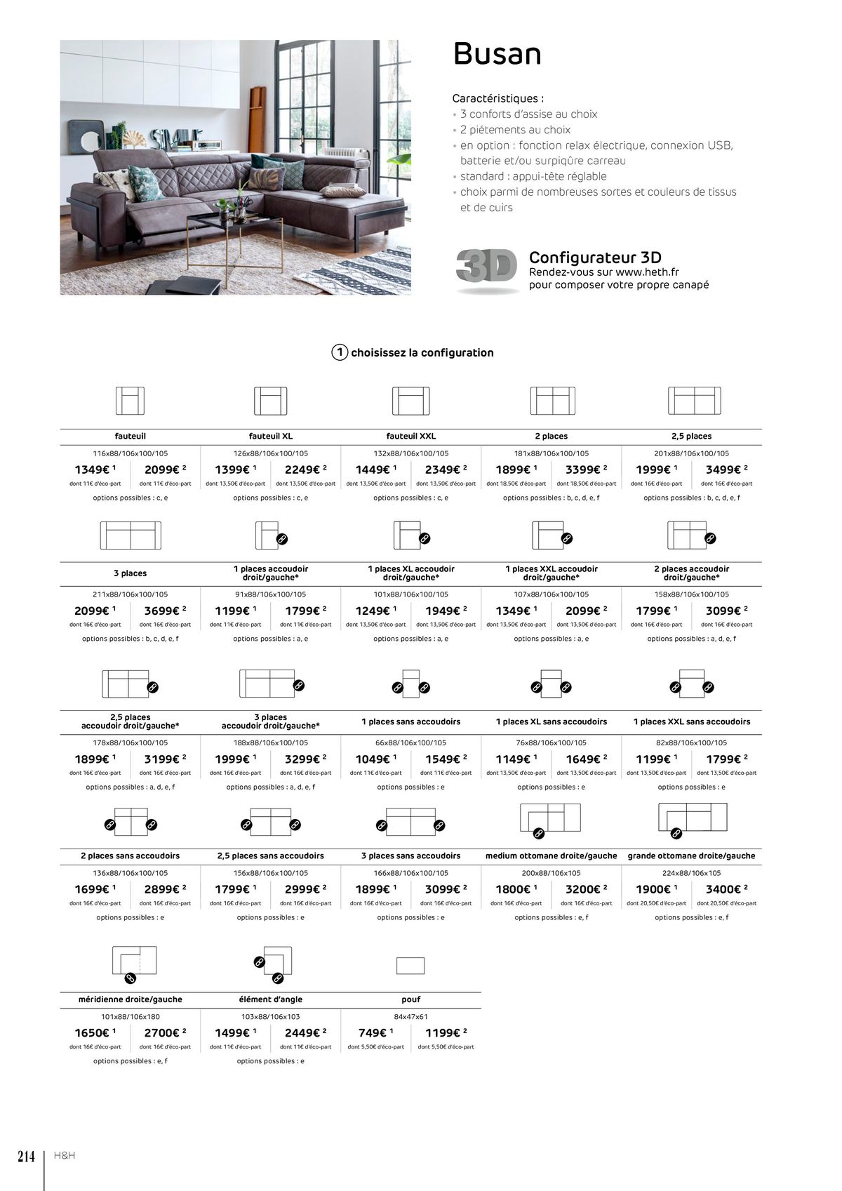 Catalogue FAUTEUILS ET CANAPÉS , page 00214