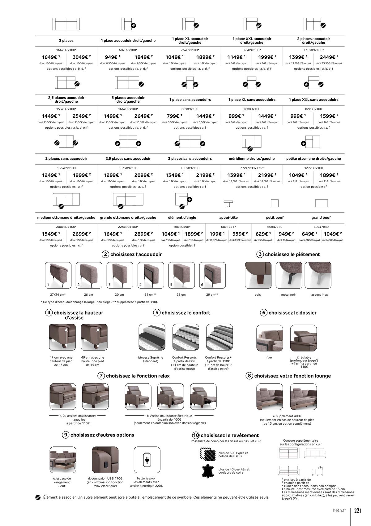 Catalogue FAUTEUILS ET CANAPÉS , page 00221