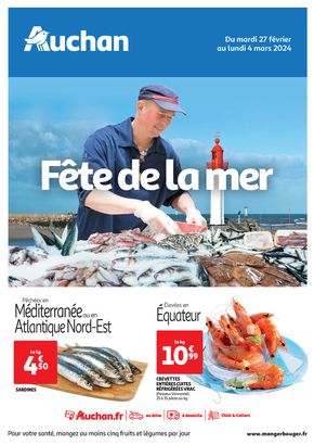 Promos de Supermarchés à Grasse | Fête de la mer sur Auchan Hypermarché | 27/02/2024 - 04/03/2024
