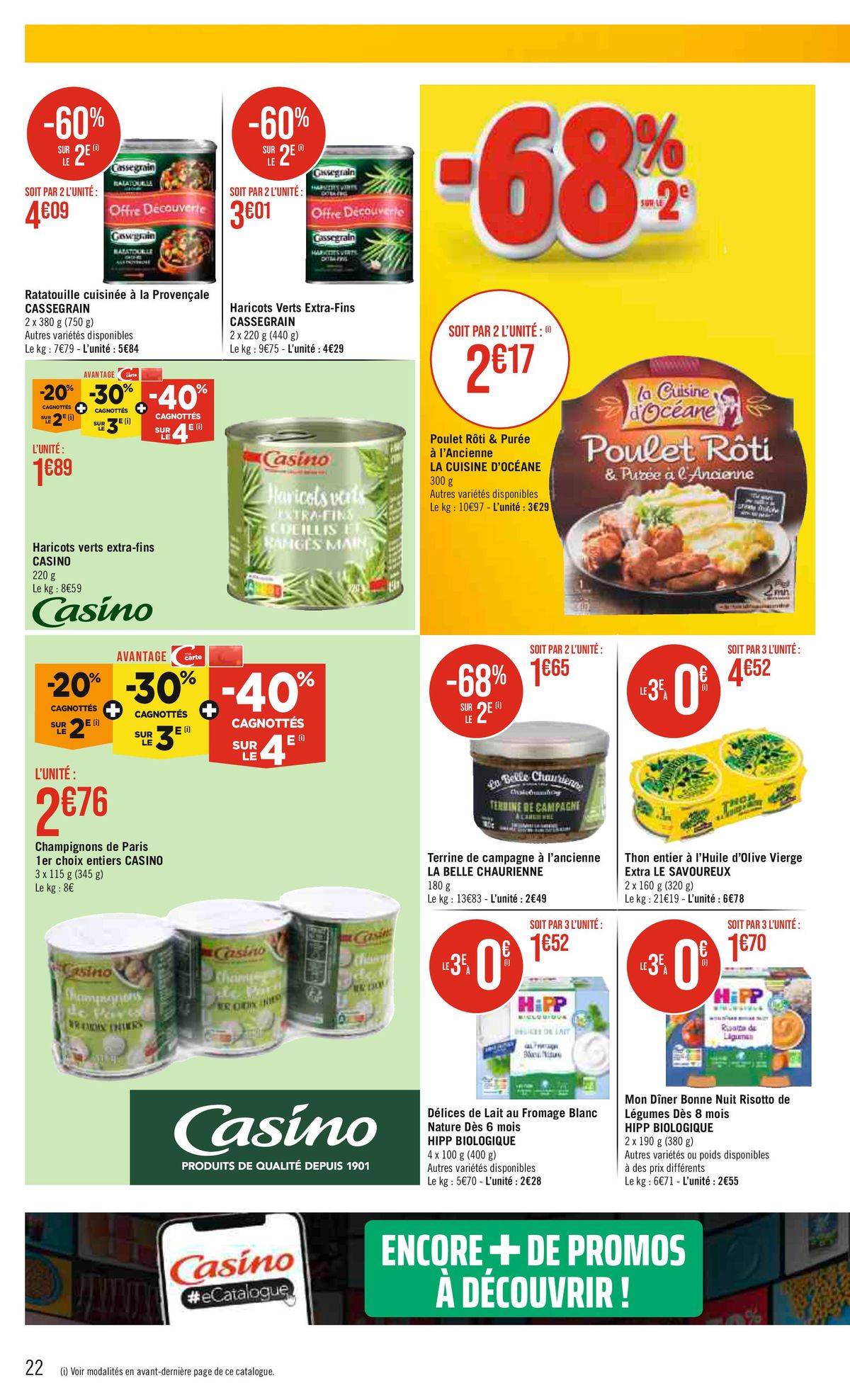 Catalogue AVANTAGE -34% CAGNOTTES, page 00022