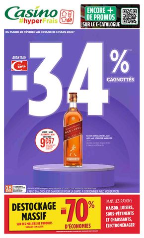 Catalogue Géant Casino à Nice | AVANTAGE -34% CAGNOTTES | 19/02/2024 - 03/03/2024