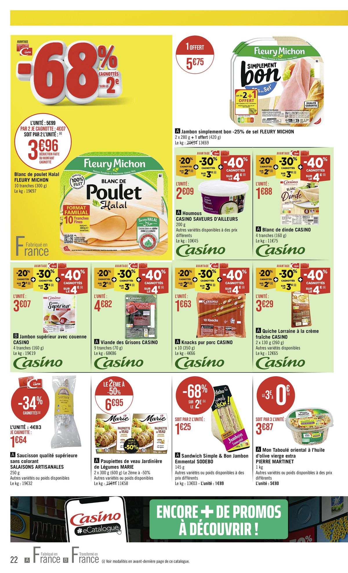 Catalogue AVANTAGE -34% CAGNOTTES, page 00022