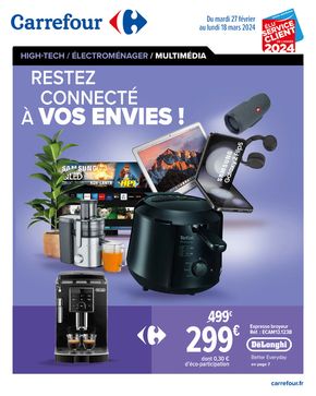 Promos de Multimédia et Electroménager à Nice | Restez connecté à vos envies ! sur Carrefour | 27/02/2024 - 18/03/2024