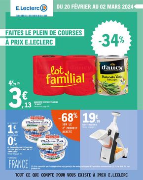 Promos de Discount Alimentaire à Toulouse | Dépenser Moins sur E.Leclerc | 20/02/2024 - 02/03/2024
