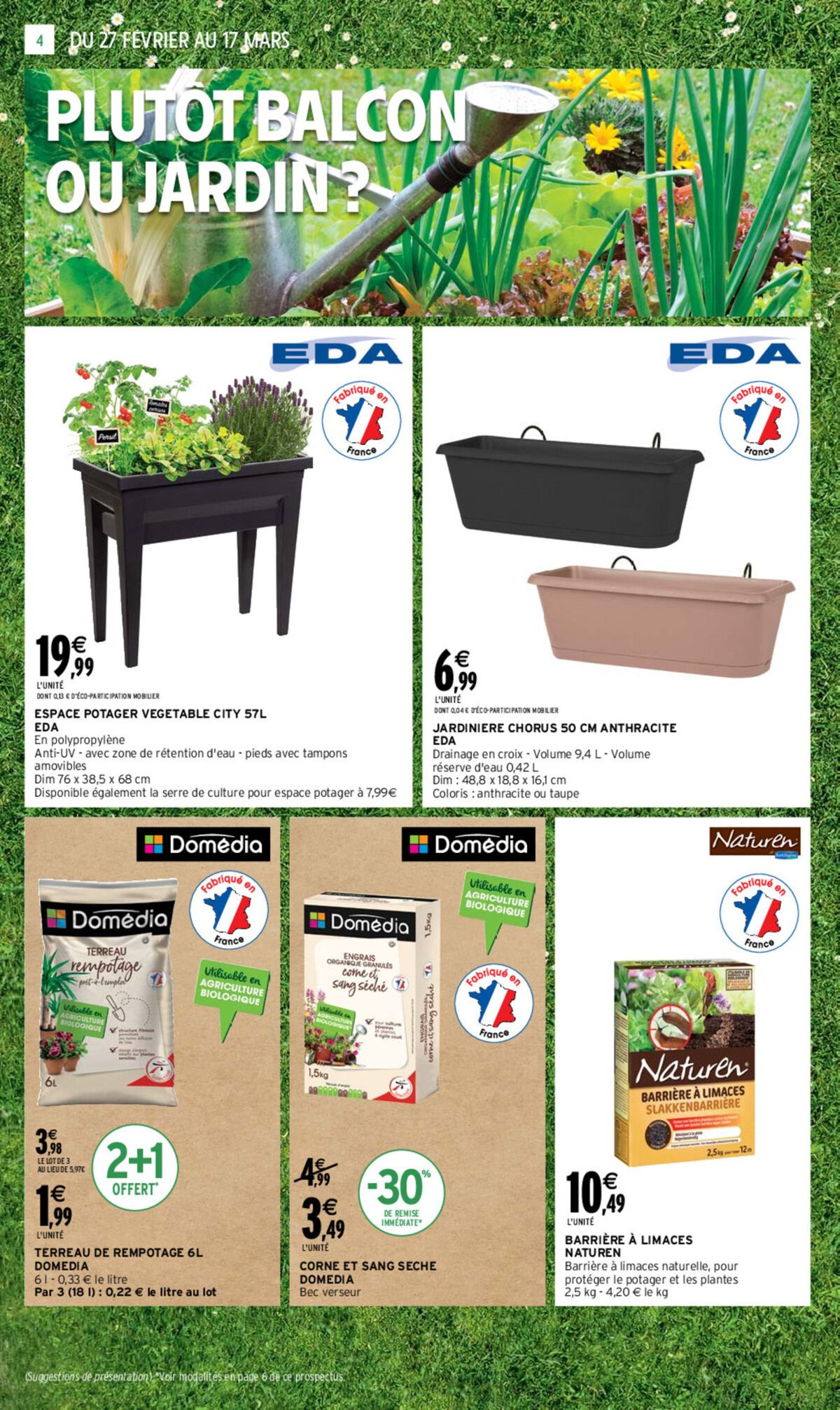 Catalogue EVEN JARDIN MARS, page 00004