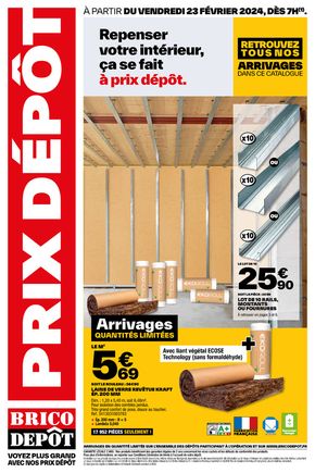 Catalogue Brico Dépôt à Lyon | Repenser votre intérieur, ça se fait à prix dépôt. | 22/02/2024 - 07/03/2024