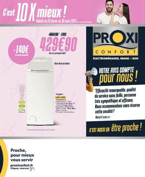 Promos de Multimédia et Electroménager à Rennes | Proxi confort Tabloid Mars 2024  sur Proxi Confort | 26/02/2024 - 30/03/2024