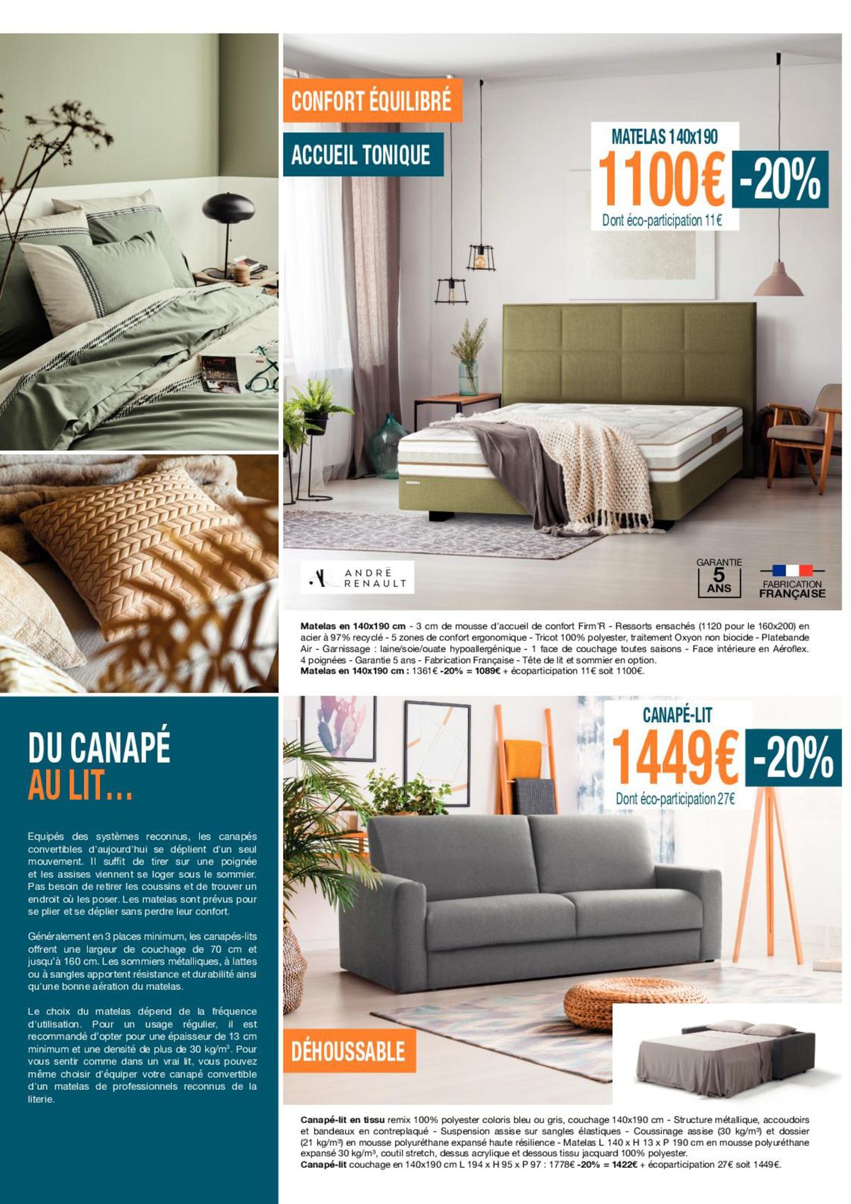 Catalogue Jusqu'à -30% sur les literies de grandes marques, page 00005