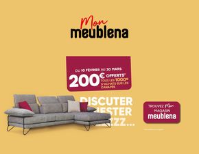 Promos de Meubles et Décoration à Calais | 200 € offerts sur Meublena | 21/02/2024 - 30/03/2024
