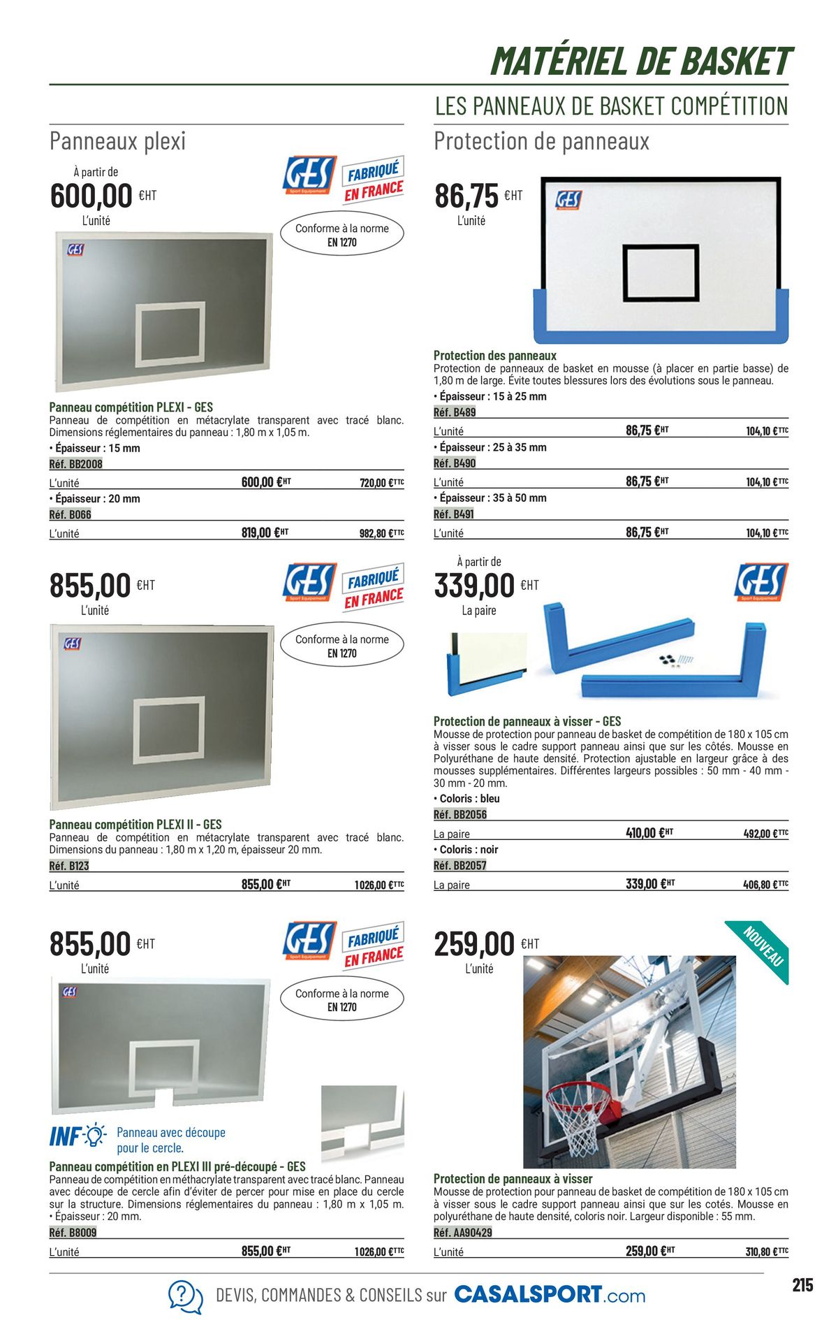 Catalogue Equipement sportif, page 00187