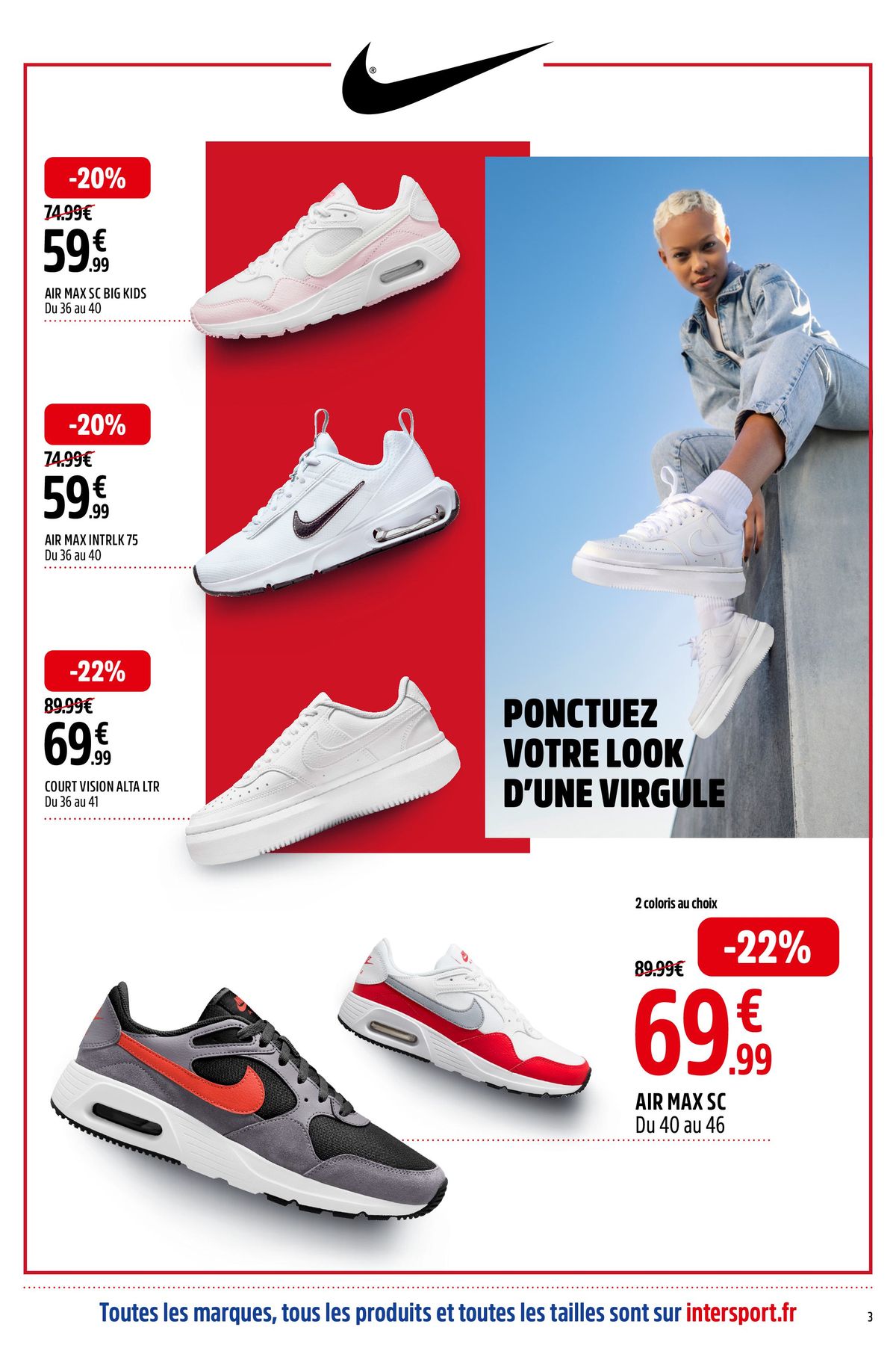 Catalogue PLUS DE SNEAKERS À PRIX QUI CLAQUENT, page 00003