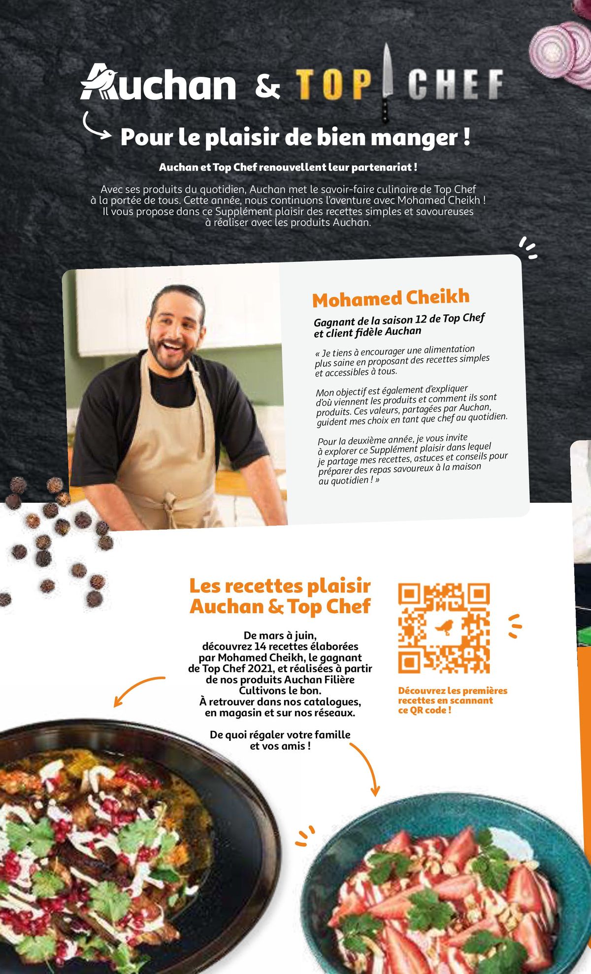 Catalogue L'art de cuisiner au quotidien avec Auchan & Top Chef, page 00002