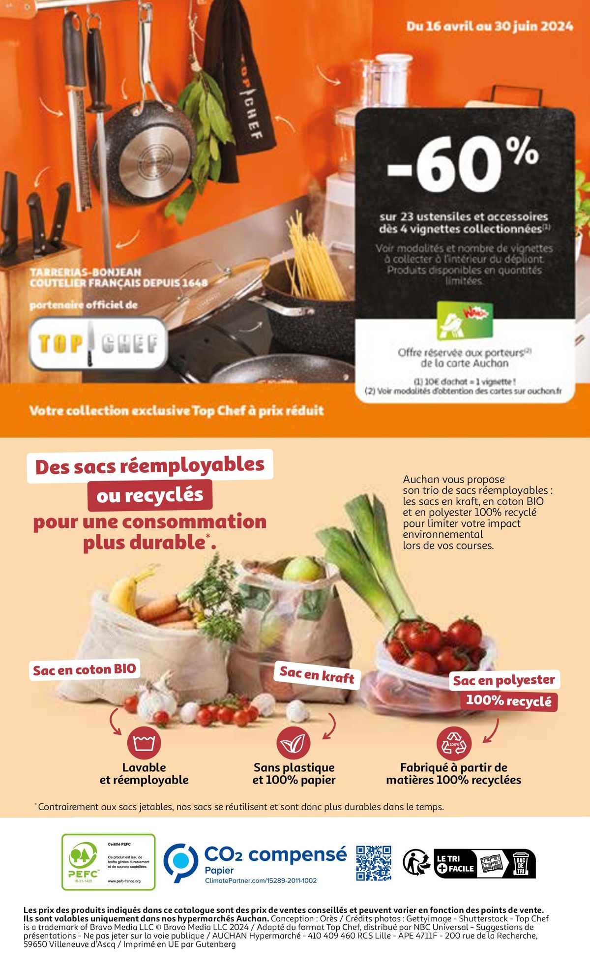 Catalogue L'art de cuisiner au quotidien avec Auchan & Top Chef, page 00012