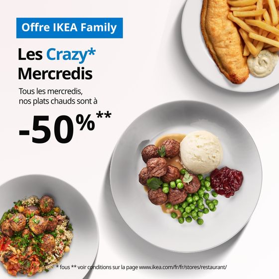 Qui dit mercredi dit offre IKEA Family !
