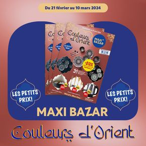 Catalogue Maxi Bazar à Marseille | Jusqu'à -40% sur cette nouvelle collection, au rendez-vous : de la déco, de la vaisselle, des ustensiles de cuisine !  | 22/02/2024 - 10/03/2024