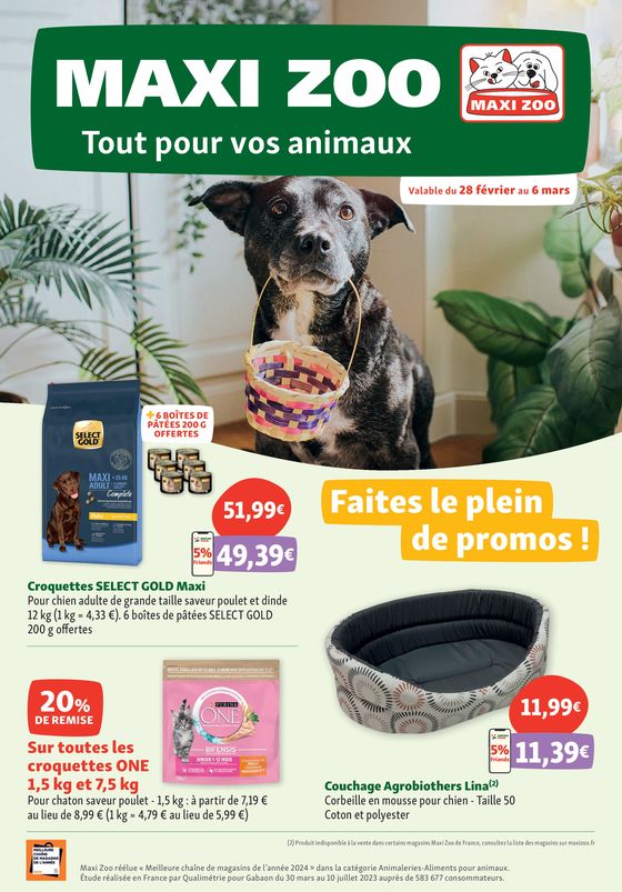 Catalogue Maxi Zoo à Marseille | Tout pour vos animaux | 28/02/2024 - 06/03/2024