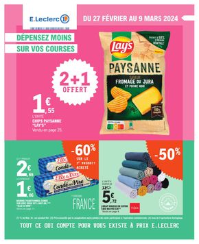 Promos de Discount Alimentaire à Amiens | DÉPENSER MOINS sur E.Leclerc | 27/02/2024 - 09/03/2024