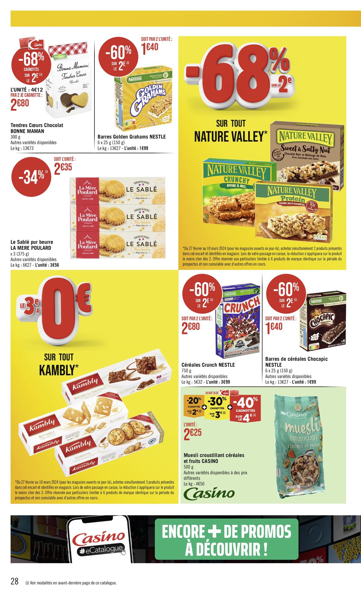 Catalogue Avantage -68% cagnottes sur le 2e, page 00028