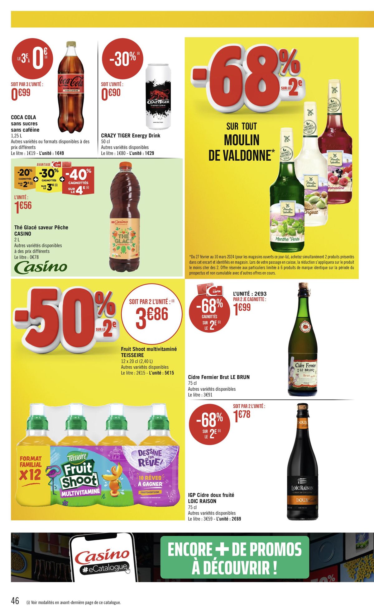 Catalogue Avantage -68% cagnottes sur le 2e, page 00046