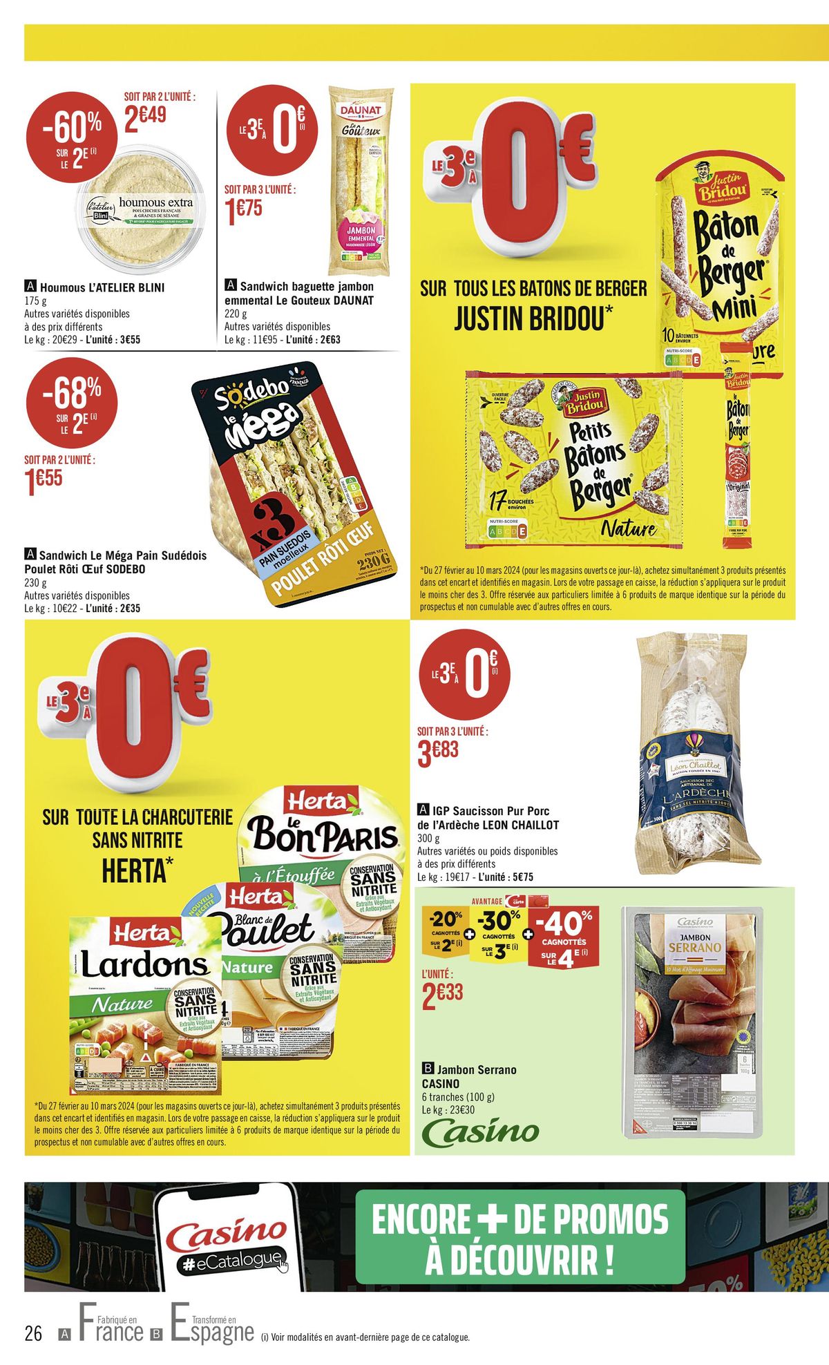 Catalogue Avantage -68% cagnottes sur le 2e, page 00026